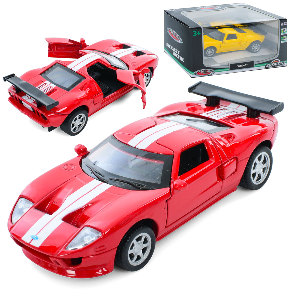 Машина AS-3052 АвтоСвіт,1:40,Ford GT,мет.,інерц.,відчин.двері,гум.колеса,2кольори,кор.,14,5-7-6,5см