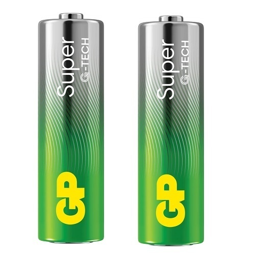 Батарейка GP SUPER ALKALINE 1.5V LR6 15A21-S2 ПВХ плівка 2 шт в упаковці