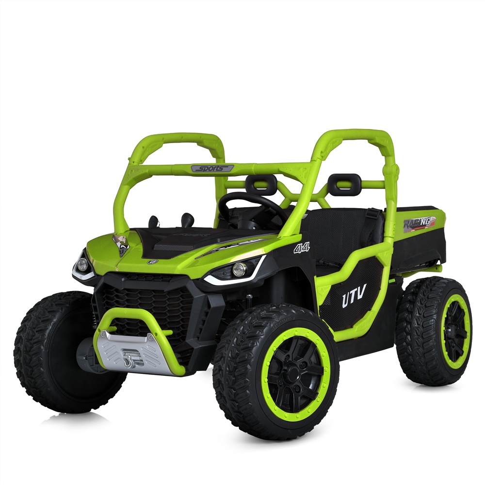 Джип M 6014EBLR-5(24V) 2,4 радіокер., 1акум.24V10AH, 4 мотори 75W, USB, TF, EVA, муз.,світло,зелений