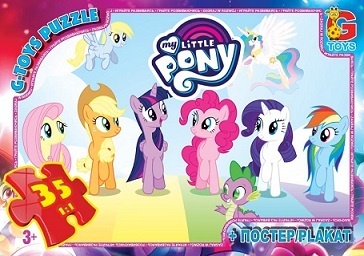 MLP013 Пазли ТМ "G-Toys" із серії "My little PONY", 35 елементів