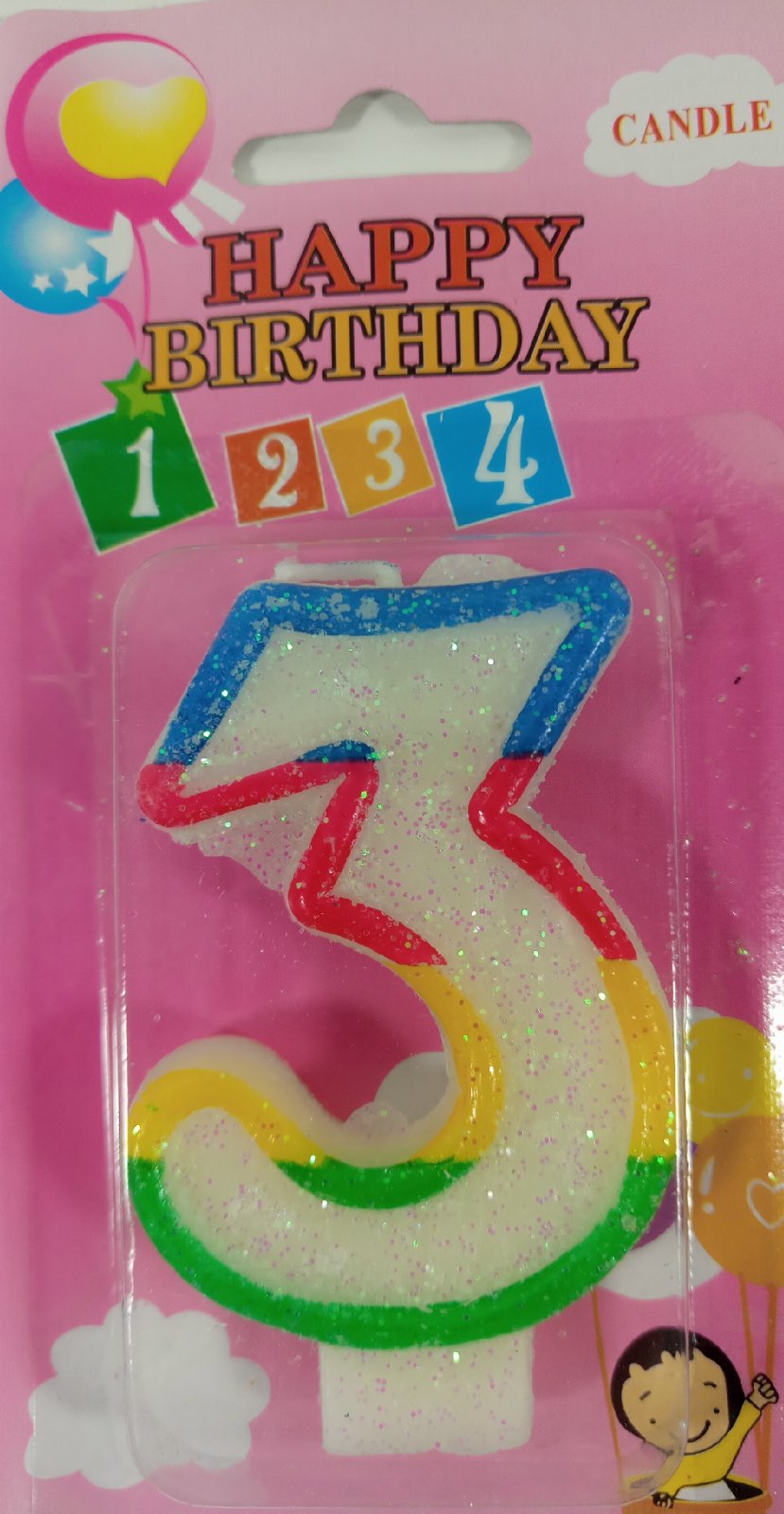 Свічка цифра "3"