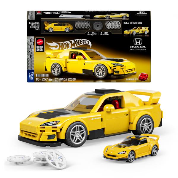 Колекційна машинка-конструктор "Honda S2000" серії "Speed" Mattel Brick Shop