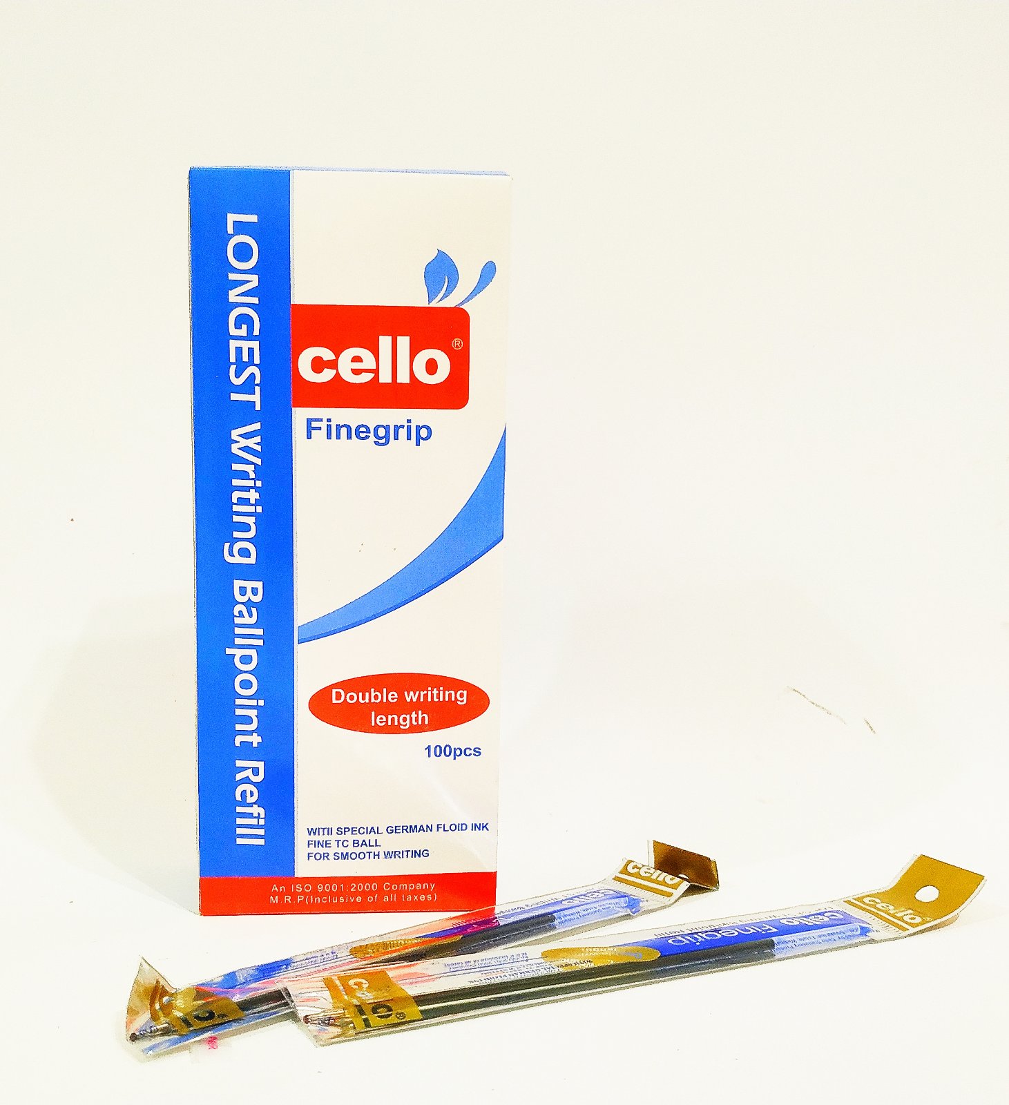 Стрижень масляний, синій, 0,5мм, дов -135мм, Finegrip Cello, Імп