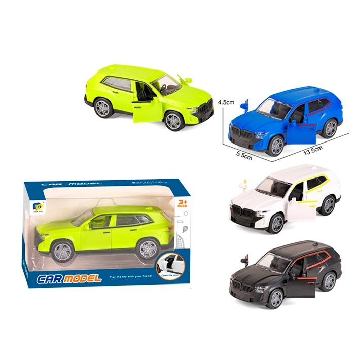 Джип DD2821B нерція, поліція, відчиняються двері, гумові колеса, 4 кольори, кор., 15-8,5-7 см.