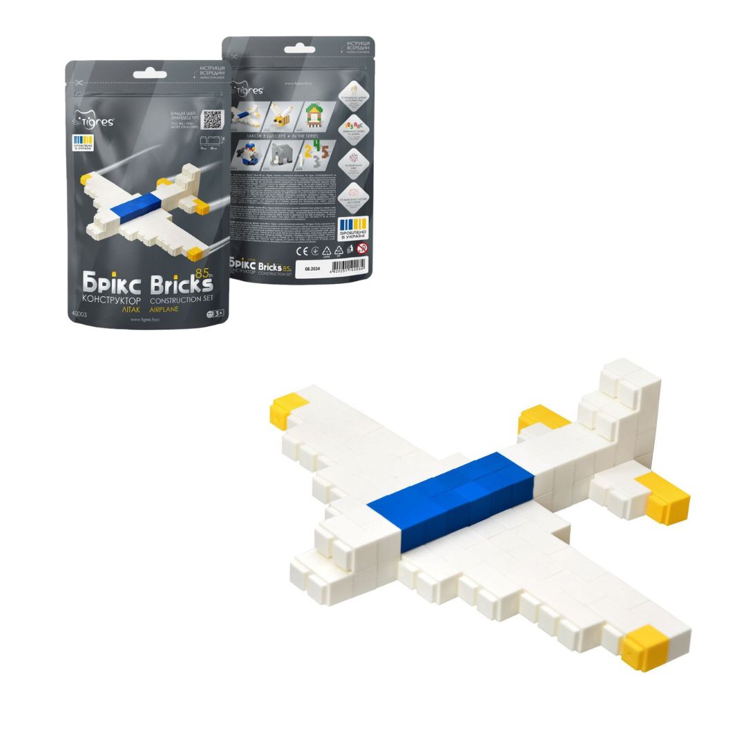 Конструктор "Брікс" літак 85 ел.,Tigres