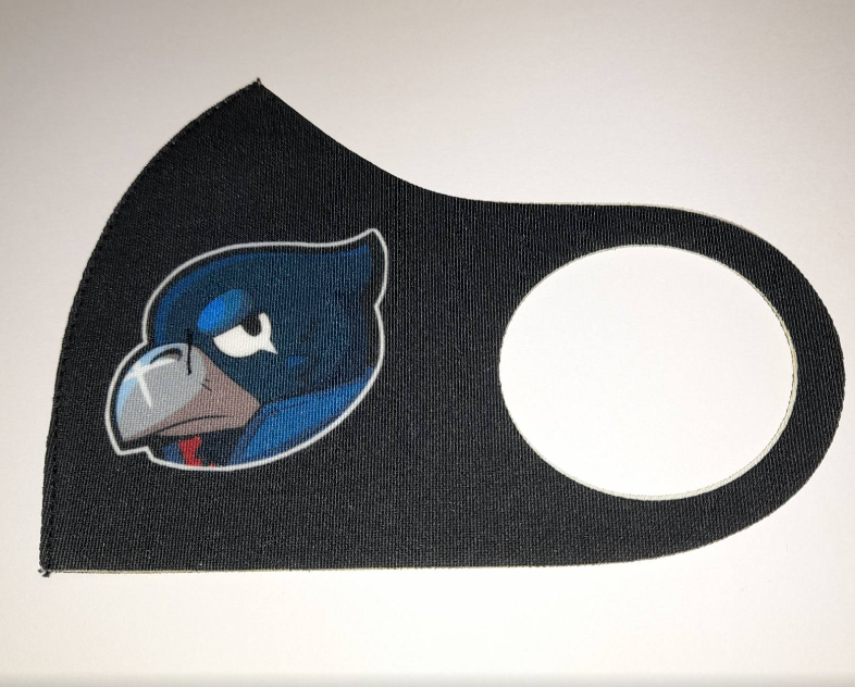 Маска Pitta Print S Brawl Stars Ворон Profile Black																						