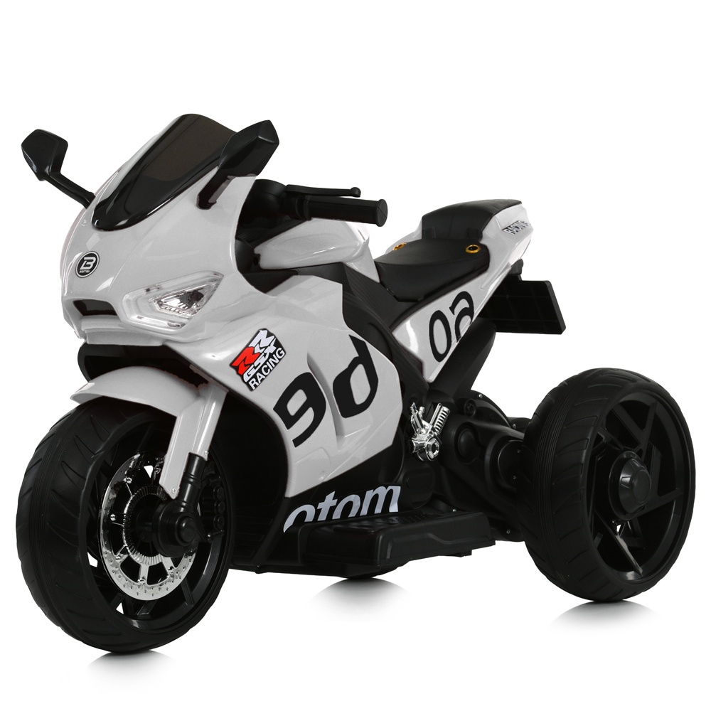 Мотоцикл M 6265EL-11 1*12V4,5AH, 2*35W, BLUETOOTH, USB, TF, EVA, муз., світло, шкіра, сірий