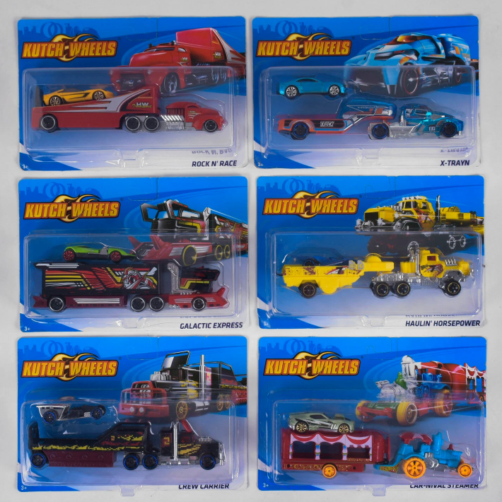 Трейлер з машинкою Т-Е 868-1 6 видів, металопластик, на аркуші