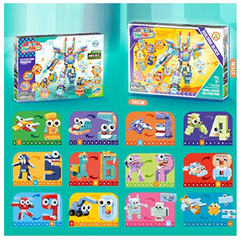 Конструктор SM2551C 12в1 (фігурка або транспорт/цифра або математичні знаки), кор., 38-27-7 см.