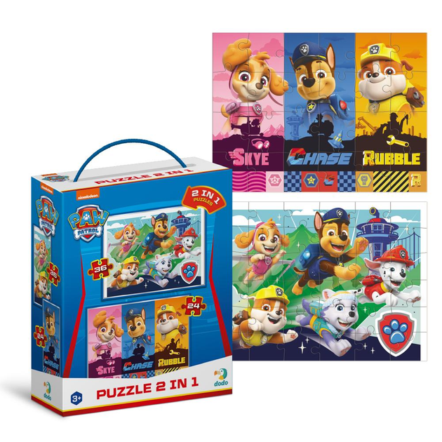 Пазл 2 в 1 Paw Patrol. Такі хороші цуценята