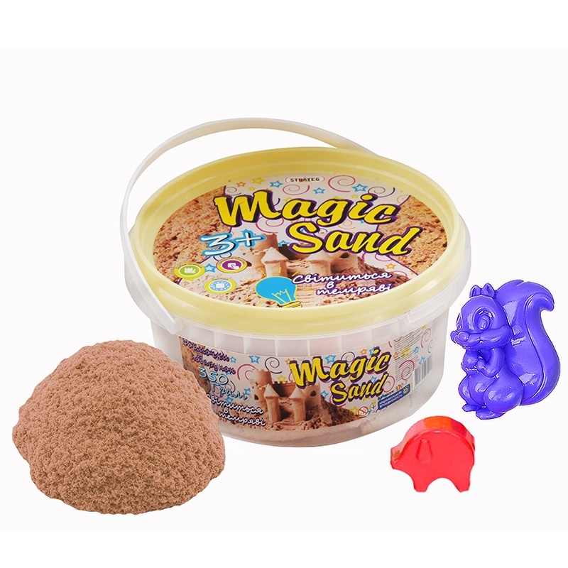 Magic sand класичний, що світиться у темряві, у відрі 0,350 кг