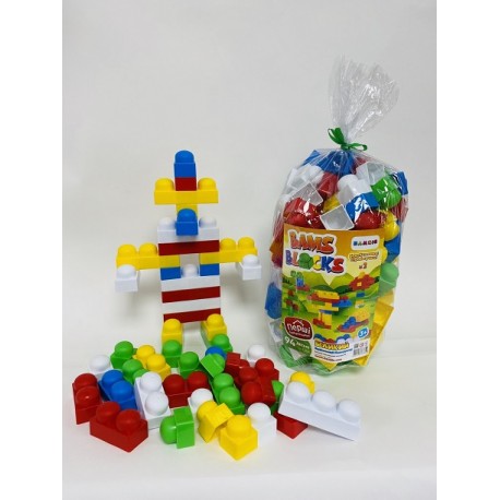 Набір дитячий "Конструктор BAMSBLOCK №2 " артикул 115/3 (94 шт деталей)ТМ "Bamsic" тубус 