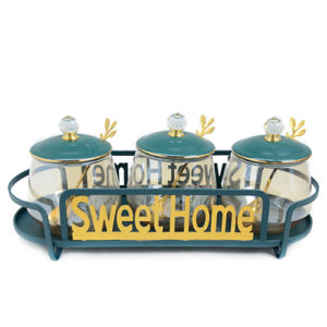 Банки на підставці "Sweet Home" 4пр/наб 300мл YG00934-5