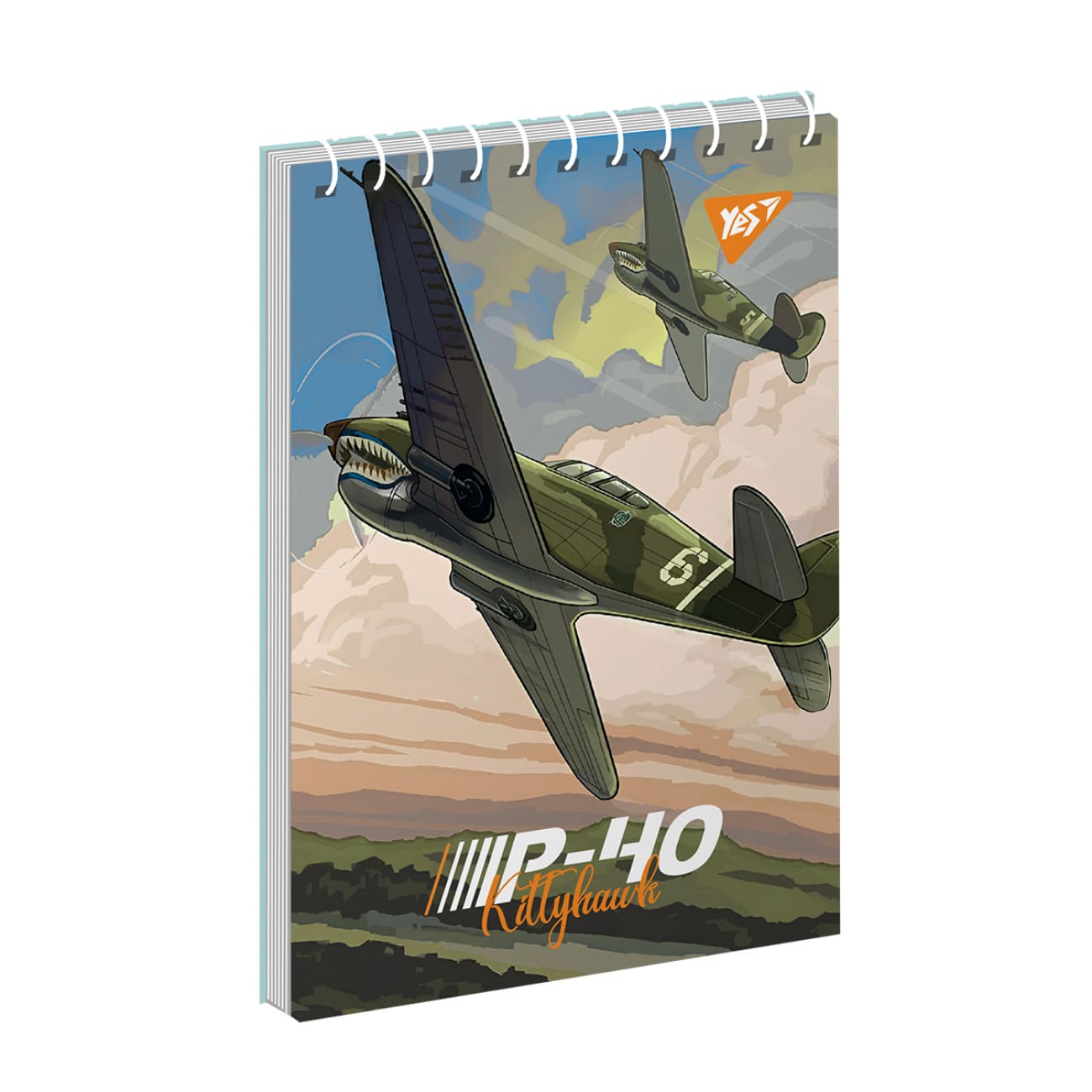 Зошит для записів YES А6/80 од.спіраль Planes