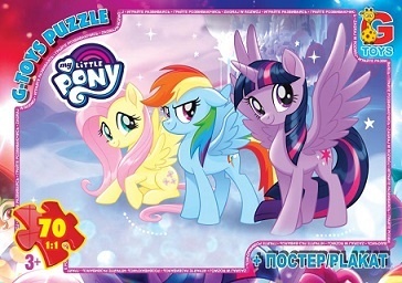 MLP014 Пазли ТМ "G-Toys" із серії "My little Pony" (Моя маленька поні), 70 ел.