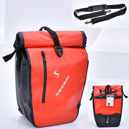 Сумка на багажник MEB 700C NOVA TRUNK BAG RED для електровелоcипеда, застібка,наружна і внут.кишені,