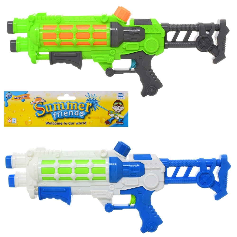 Водяний бластер M 5873 помпа, розмір великий, 2 кольори, кул., 21-49-5,5 см.