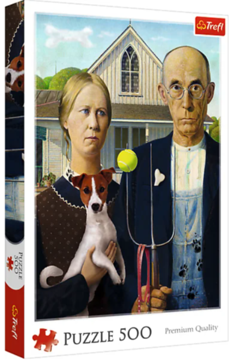75268 Trefl Пазли "500" American Gothic:Собаче видання