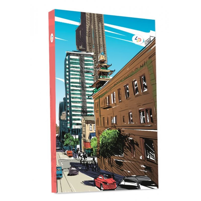 Блокнот TM Profiplan "Streets note" red, A5