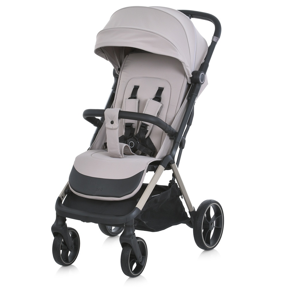 Візок дитячий ME 1127-C BEYA Cream Beige прогулянковий, до 22кг,PU колеса 17,5/22,5см.,чохол,бежевий