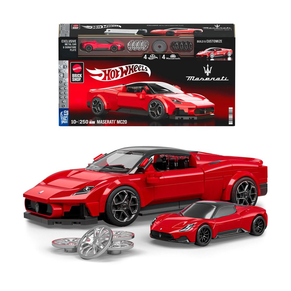 Колекційна машинка-конструктор "Maserati" серії "Speed" Mattel Brick Shop