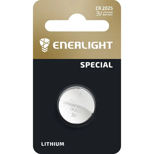 Батарейка ENERLIGHT LITHIUM CR 2025 BLI 1 (1/1/20/960)