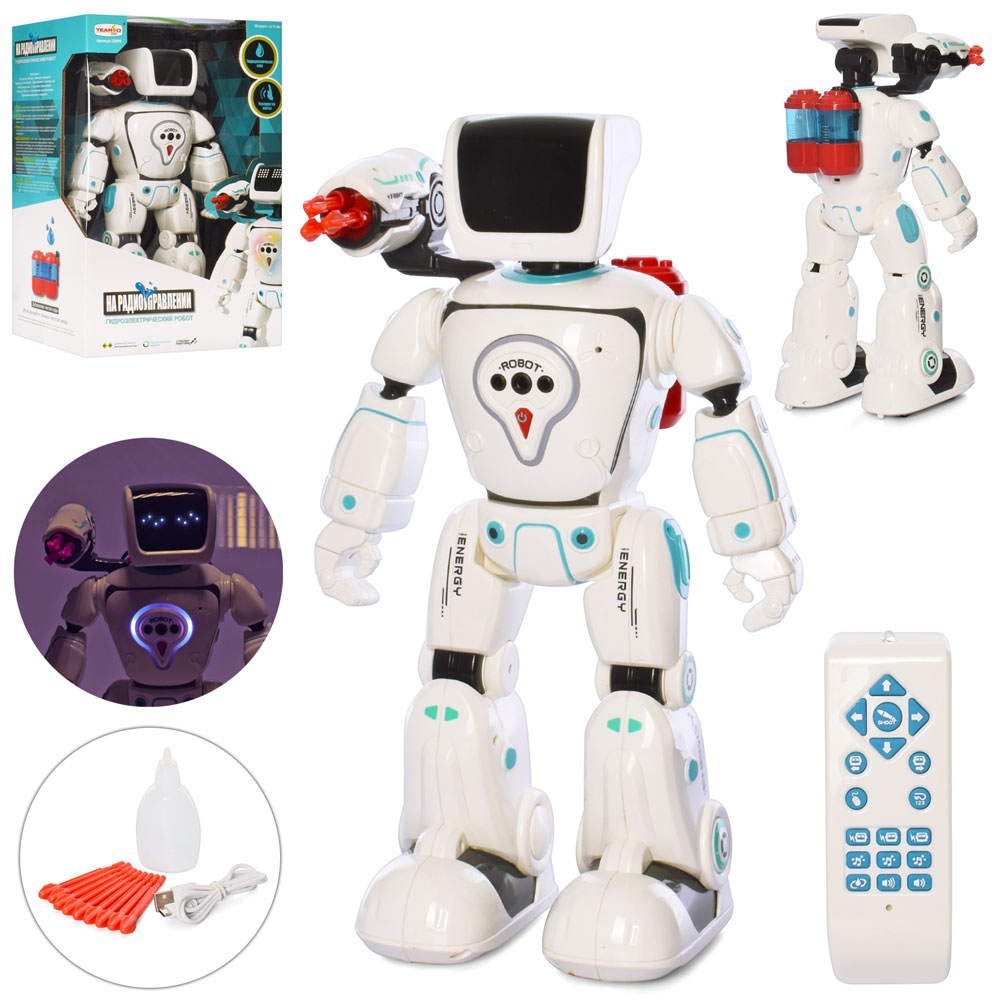 Робот 22005 радіокер., акум., стріляє стрілами, USB, муз.(рос.), світло, кор., 33-43-18,5см.
