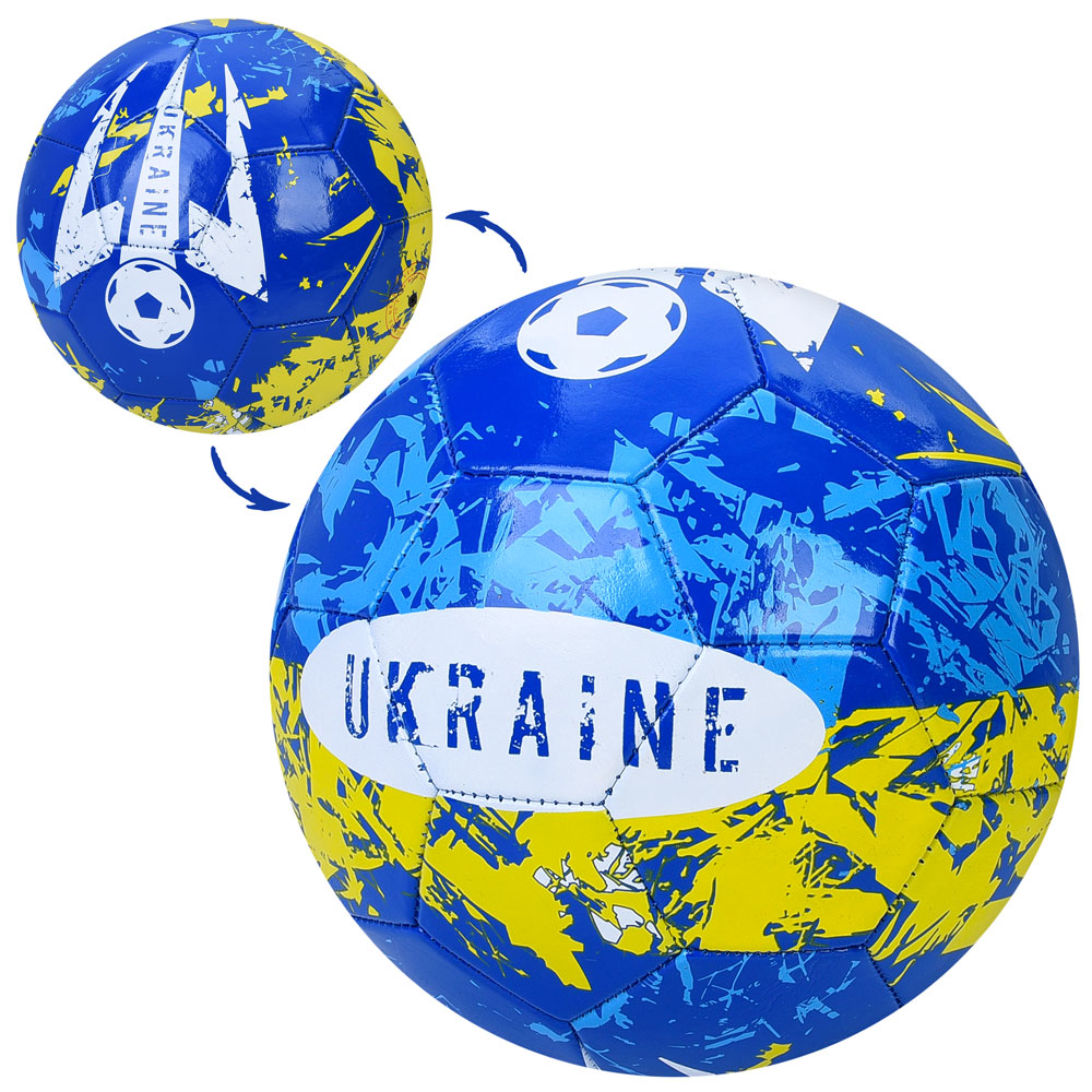 М'яч футбольний EN-3328  розмір 5, ПВХ, 1,8мм, 300г, Ukraine, кул.