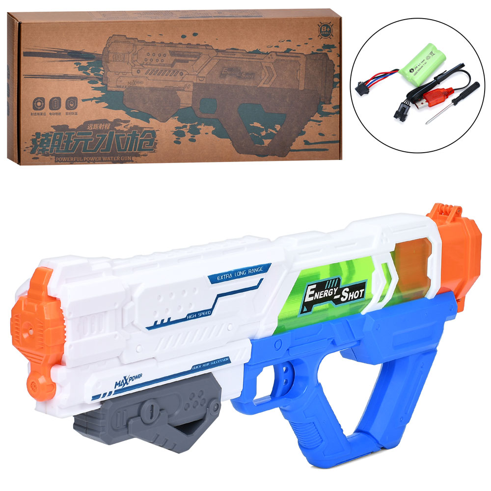 Водяний бластер LY850 акум., USB, мікс кольорів, кор., 61-24,5-7 см.