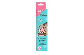 Олівці кольорові YES 6 кол. Pusheen - 1 - smarttoys.com.ua