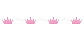 Паперова гірлянда "Корони рожево-Білі" - 1 - smarttoys.com.ua