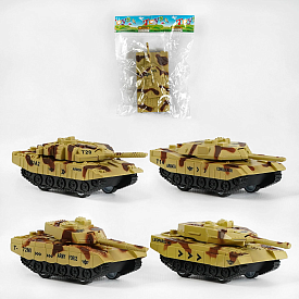 Танк 531-5 (672/2) інерція, рухомі елементи, 1шт у пакеті - 1 - smarttoys.com.ua