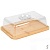 Блюдо бамбук з ковпкаком 26*19*8см R35830 - 1 - smarttoys.com.ua