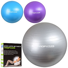 М'яч для фітнесу-65см M 0276 U/R Фітбол, гума, 900г, 3 кольори, кор., 17,5-23-8 см. - 1 - smarttoys.com.ua