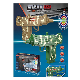 Автомат арт. 8180-42 (288шт/2)  батар. 2кольора,світло,звук,мішень, короб. 17,1*33*12,5см - 1 - smarttoys.com.ua