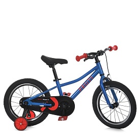 Велосипед дитячий 16д. MB 1607-2 SKD75, дод. колеса, синій. - 1 - smarttoys.com.ua