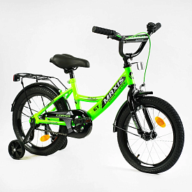 Велосипед 16" дюймів 2-х колісний "CORSO" MAXIS CL-16501 (1) ручне гальмо, дзвіночок, сидіння з ручкою, додаткові колеса, ЗІБРАНИЙ НА 75%, в коробці - 1 - smarttoys.com.ua