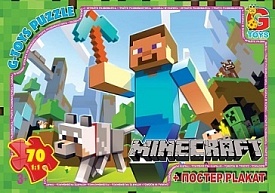 MC771 Пазли ТМ "G-Toys" із серії "Minecraft" (Майнкрафт), 70 елементів - 1 - smarttoys.com.ua