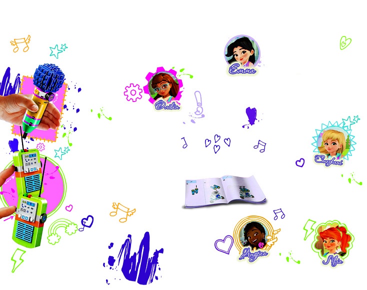 Конструктор JVToy Скринька для подружок", серія "Нові друзі" арт. 18009 - 3 - smarttoys.com.ua