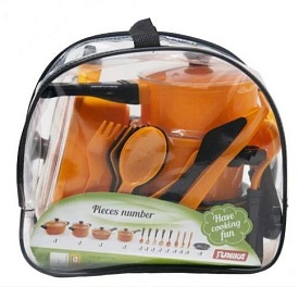 Набір посуду “Cooking Set” (25 pcs) помаранчева кульок - 1 - smarttoys.com.ua