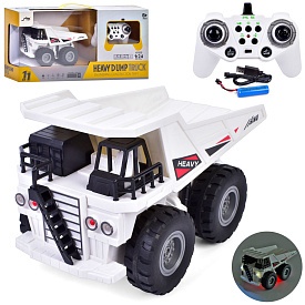 Самоскид QH9008 радіокер.2,4G,акум.,1:24,рухливі деталі,USB,гум.колеса,муз.,світло,кор.,47-22-13,5см - 1 - smarttoys.com.ua