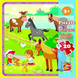 LA10 Пазли ТМ "G-Toys" із серії "Ферма", 20 ел. - 1 - smarttoys.com.ua