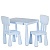 Столик M 6176-4 2 стільчика, кор., блакитний - 1 - smarttoys.com.ua