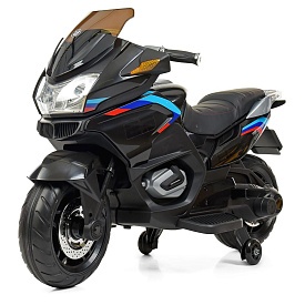 Мотоцикл M 4272EL-2 2 мотора 45W, 1 акум. 12V9AH, MP3, TF, USB, EVA, шкіра, муз., світло, чорний. - 1 - smarttoys.com.ua