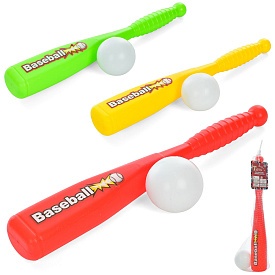 Біта MR 0888 бейсбольна, м'ячик , 3 кольори, сітка, 41-5-5 см. - 1 - smarttoys.com.ua