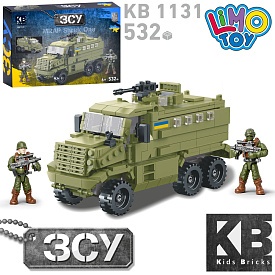Конструктор KB 1131 військовий, машина, фігурка, 532 дет., кор., 32-22-6 см. - 1 - smarttoys.com.ua