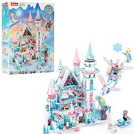 Конструктор SLUBAN M38-B0789 "Fairy tales of Winter": Крижаний замок принцеси,1324 дет. - 1 - smarttoys.com.ua