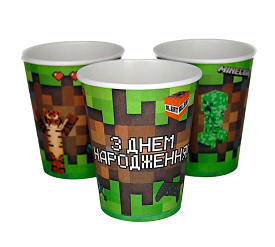 Стаканчики "ЗДН квадратні чоловічки" (10шт-уп) - 1 - smarttoys.com.ua
