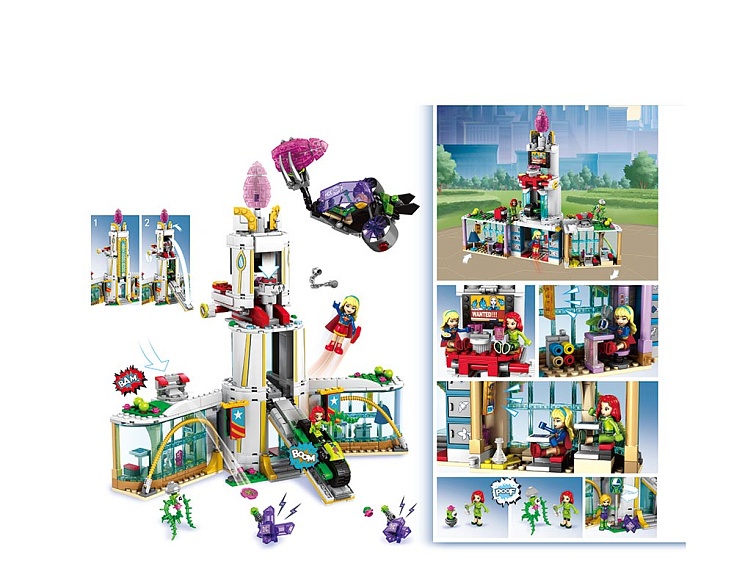 Конструктор JVToy "Школа супергероїв",серія "Чудо-дівчатка" арт. 12001 - 3 - smarttoys.com.ua