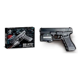 Пістолет Q1B 20см, пластикові кулі, світло, лазер,бат.(табл), кор., 24-16,5-4см - 1 - smarttoys.com.ua